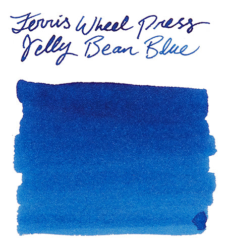 Ferris Wheel Press Jelly Bean Blue - Ink Sample