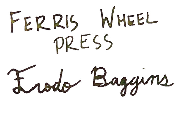 Ferris Wheel Press Lord of the Rings Frodo Baggins - 38ml Signature Bottled Ink (Special Edition)