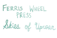 Ferris Wheel Press Skies of Uproar - Ink Sample
