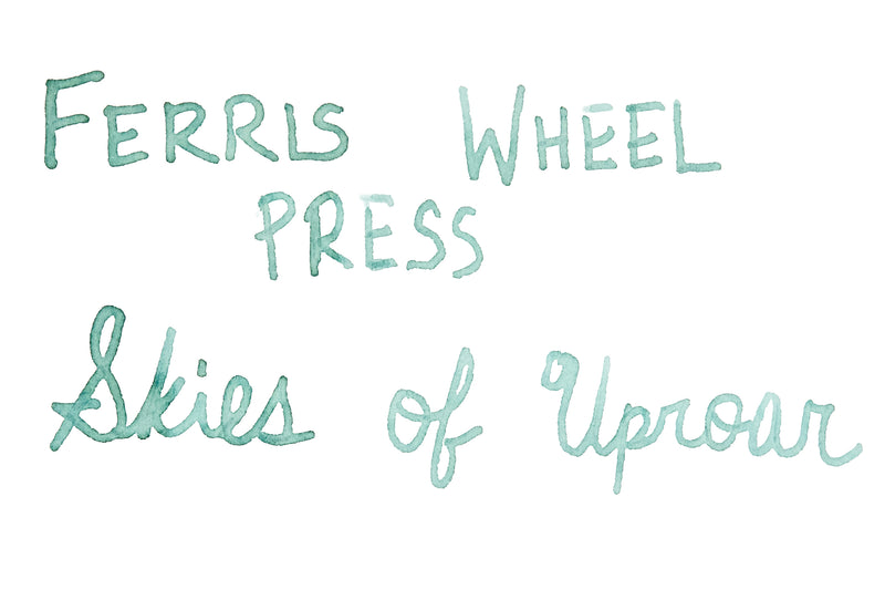 Ferris Wheel Press Skies of Uproar - Ink Sample