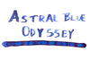 Ferris Wheel Press Astral Blue Odyssey - Ink Sample