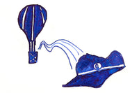 Ferris Wheel Press Astral Blue Odyssey - Ink Sample