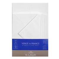 G. Lalo Vergé de France A5 Correspondence Set - White