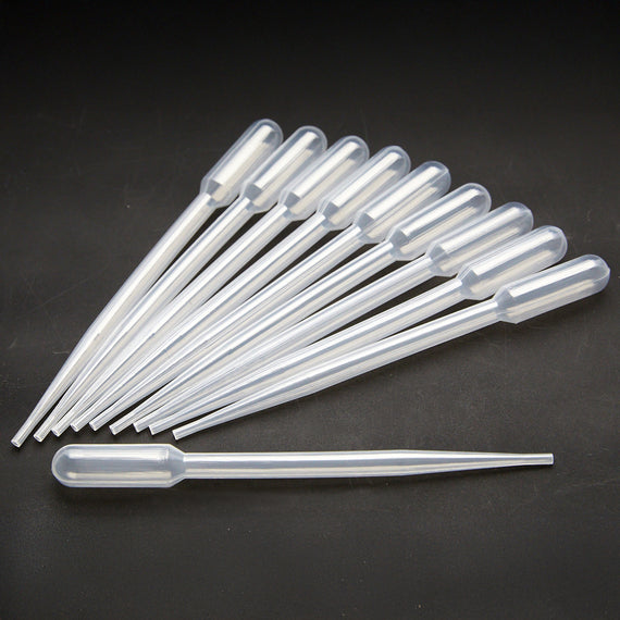 10-pack of disposable plastic transfer pipettes