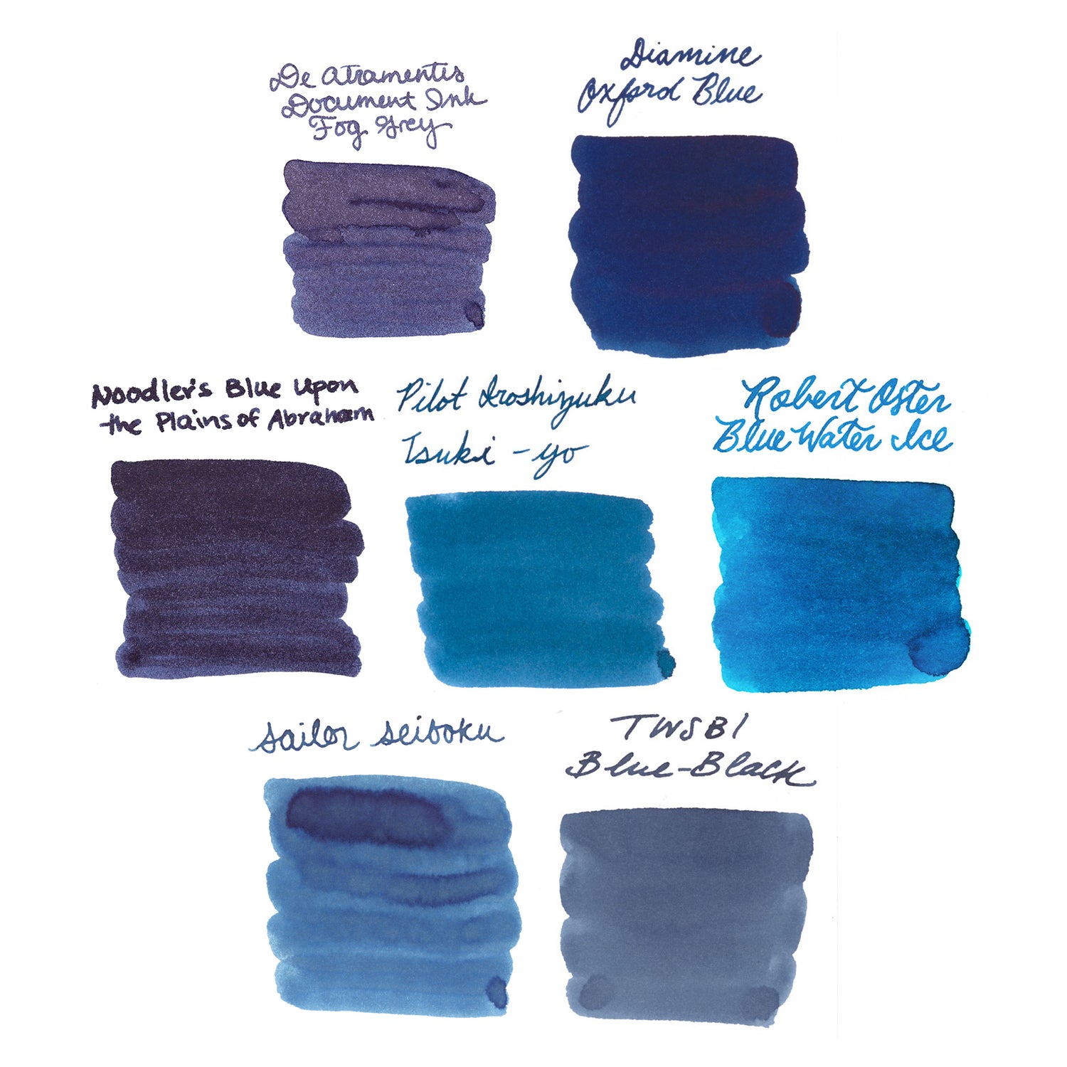 Must-Try Standard Blue Ink Sample Bundle - The Goulet Pen Company