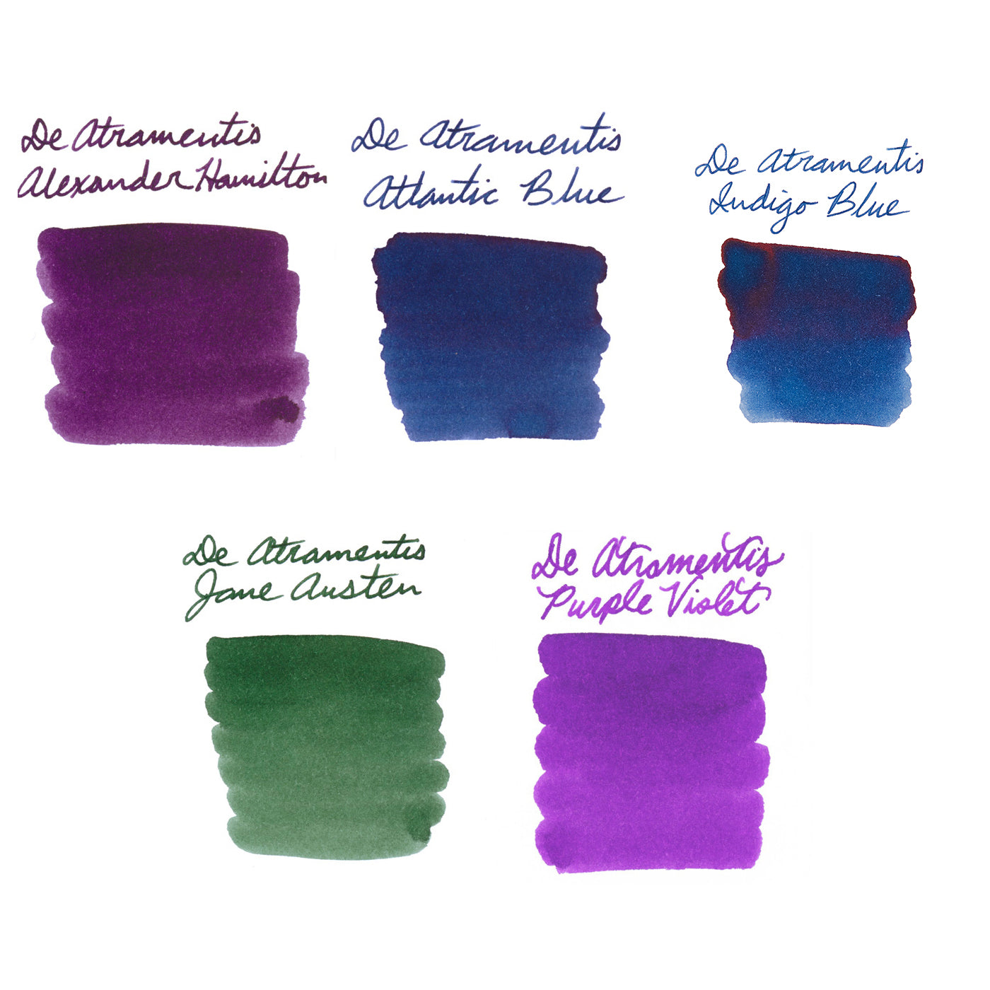 DE ATRAMENTIS ドクターヤンセン インクワインカルテ 12本SET De Atramentis Standard Ink Sample Bundle - The Goulet Pen Company