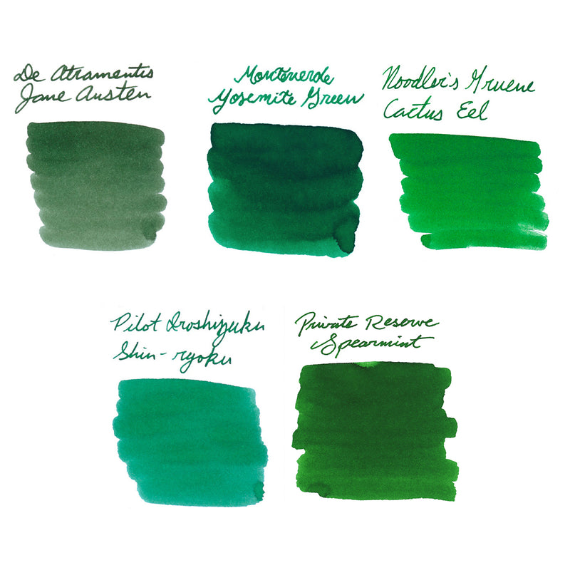 Medium Green Ink Sample Bundle - The Goulet Pen Company