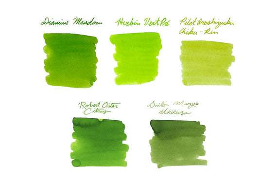 Fountain Pen Ink Sample Sets by Color - The Goulet Pen Company