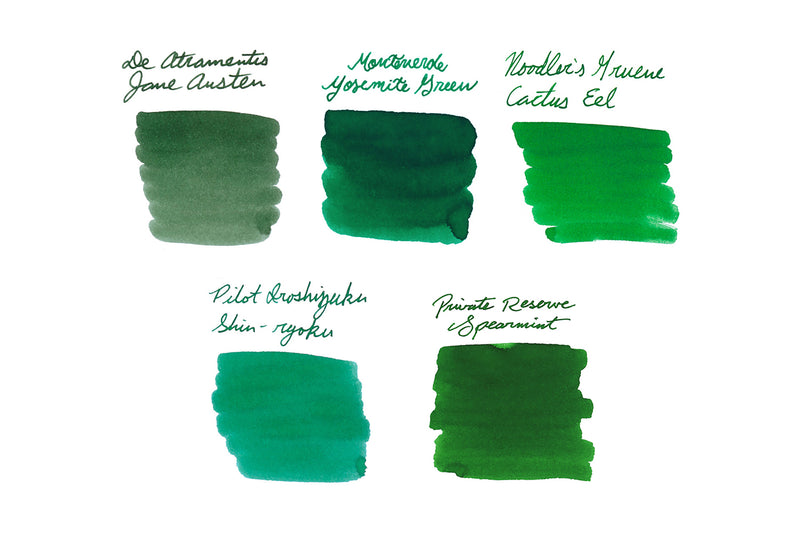 Medium Green Ink Sample Set