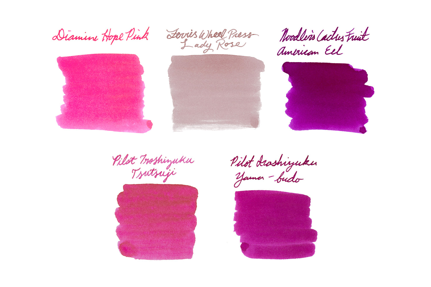 Pink Fountain Pen Ink Sample Set The Goulet Pen Company