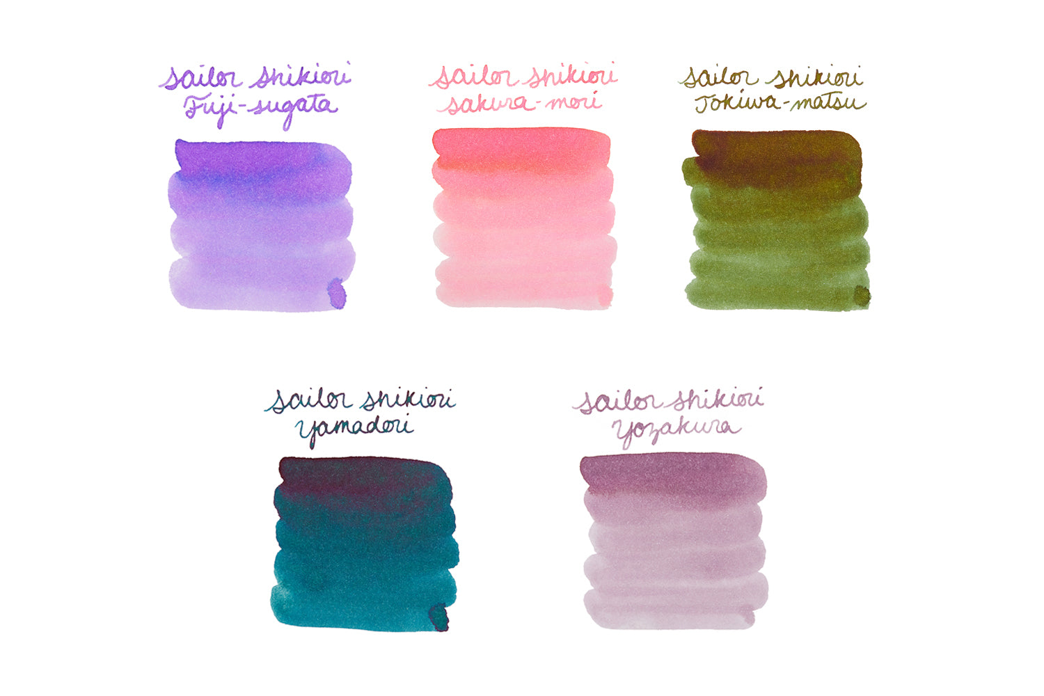 Sailor Shikiori Fountain Pen Ink Sample Set - The Goulet Pen Company