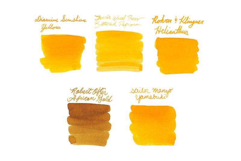 Yellow Ink Sample Set