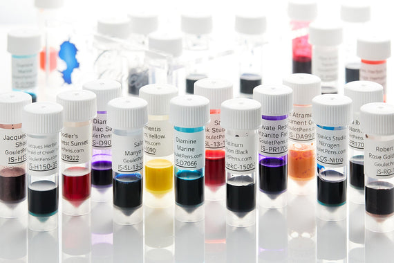 Fountain Pen Ink Sample Sets by Color - The Goulet Pen Company