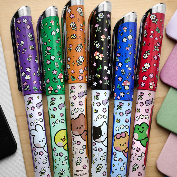 Itoya Blade Fountain Pen - LINE FRIENDS Set