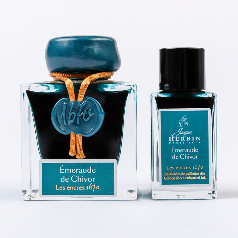 Jacques Herbin 1670 Emerald of Chivor - 15ml Bottled Ink