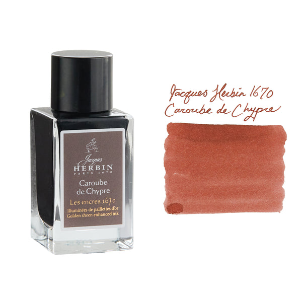 Jacques Herbin 1670 Caroube de Chypre - 15ml Bottled Fountain Pen