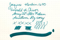 Jacques Herbin 1670 Emerald of Chivor - 4ml Ink Sample