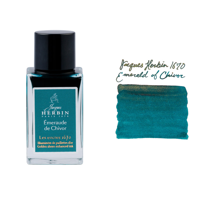 Jacques Herbin 1670 Emerald of Chivor - 15ml Bottled Ink