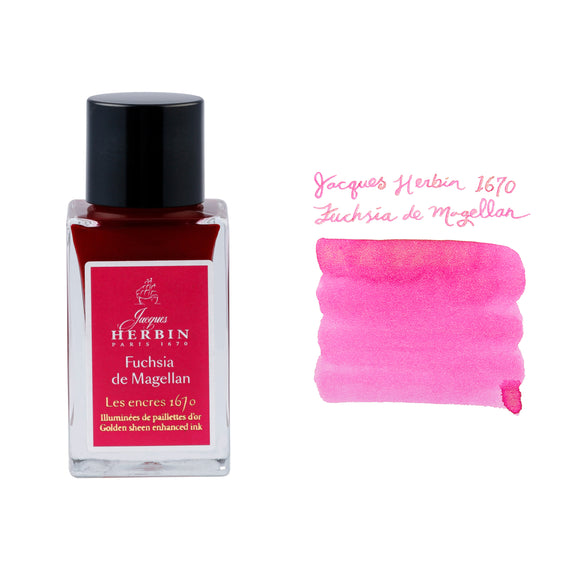 Jacques Herbin 1670 Fuchsia de Magellan - 15ml Bottled Ink