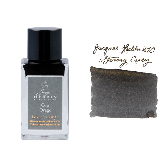 Jacques Herbin 1670 Stormy Grey - 15ml Bottled Ink