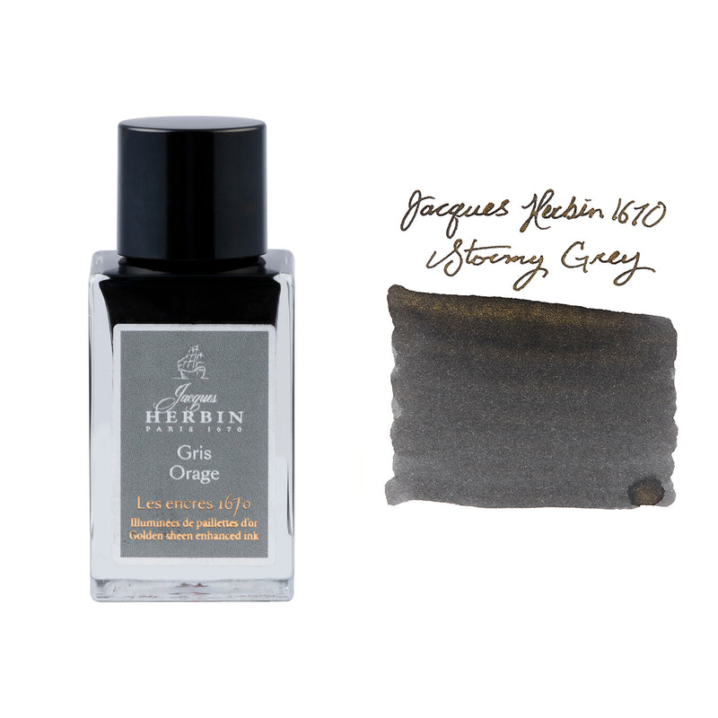 Jacques Herbin 1670 Stormy Grey - 15ml Bottled Ink