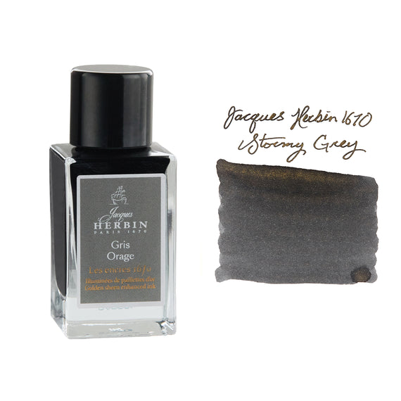 Jacques Herbin 1670 Stormy Grey - 15ml Bottled Ink