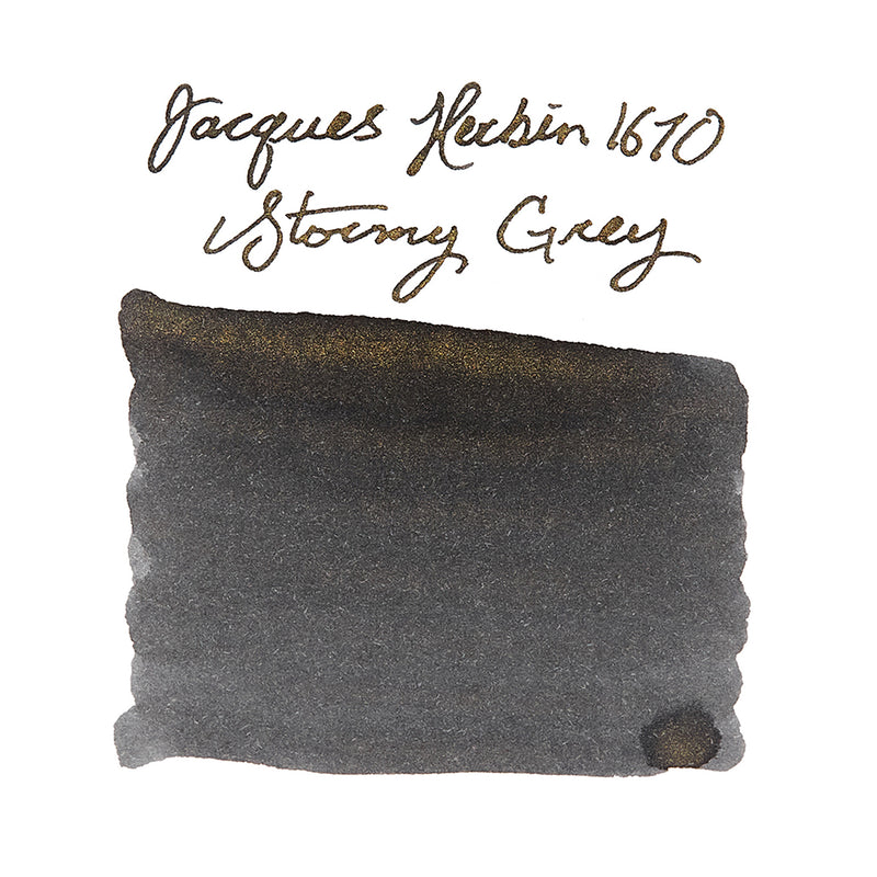 Jacques Herbin 1670 Stormy Grey - Ink Sample