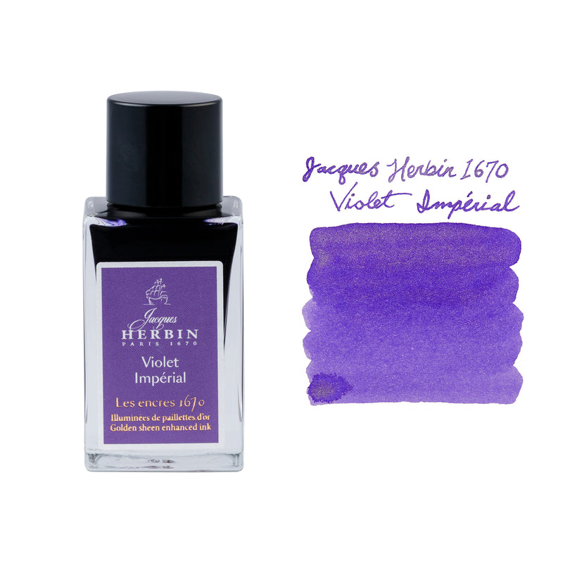 Jacques Herbin 1670 Violet Imperial - 15ml Bottled Ink