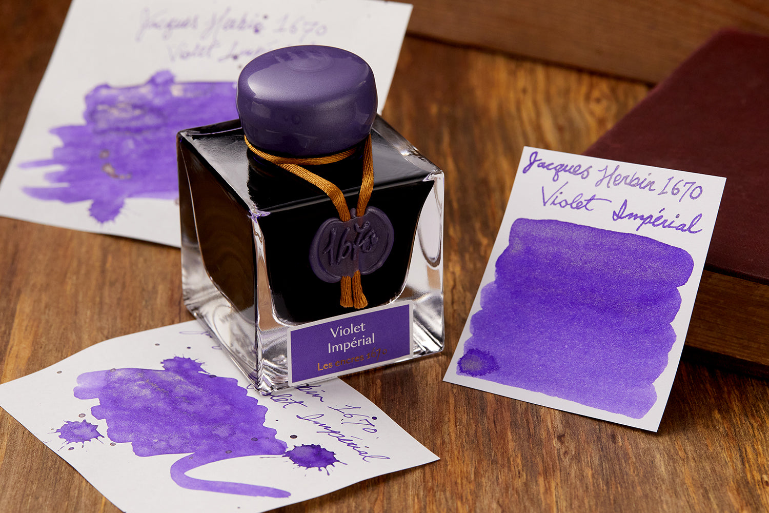 Violet Ink Note Jacques Herbin 1670 Violet Imperial - Ink Sample - The Goulet Pen Company