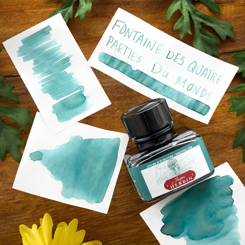 Jacques Herbin Fontaine des Quatre-Parties Du Monde - Ink Sample
