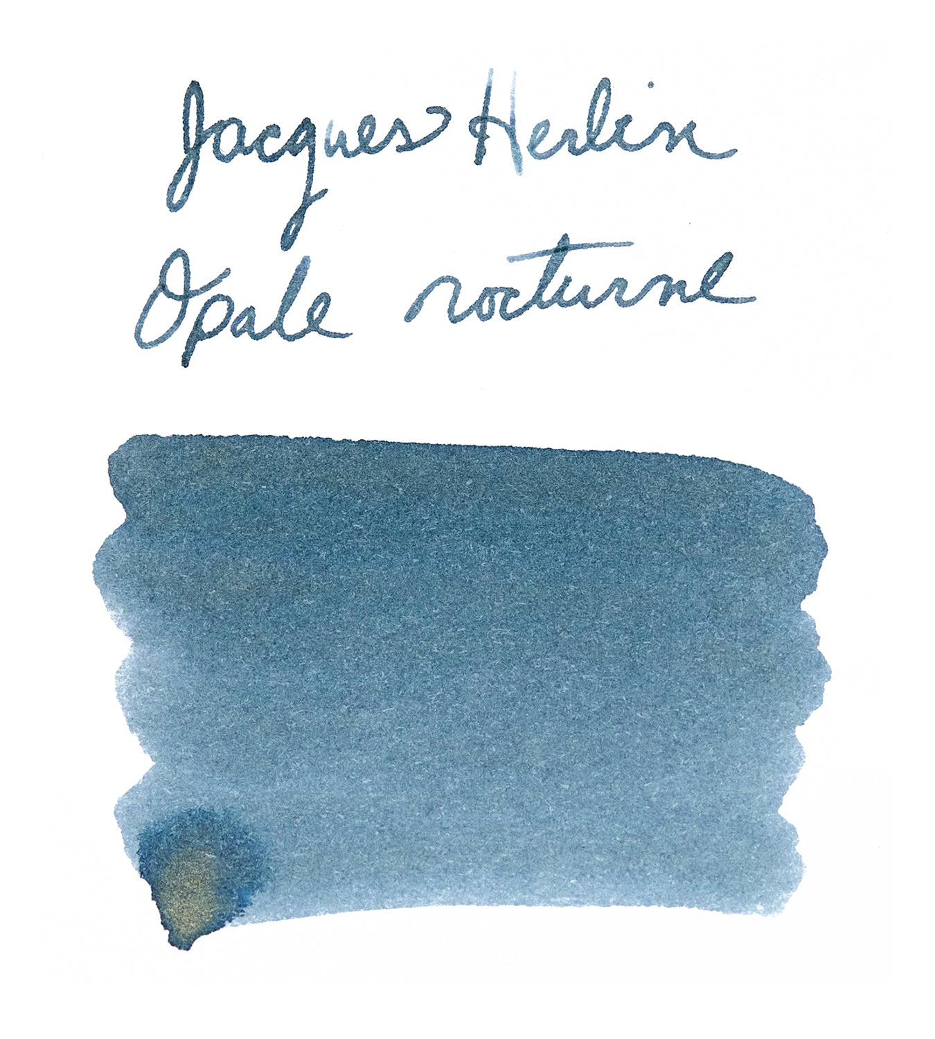 Jean René Bazaine  肉筆　ボールペン？　ジャン・バゼーヌ Jacques Herbin 1670 Opale Nocturne - Ink Sample - The Goulet Pen