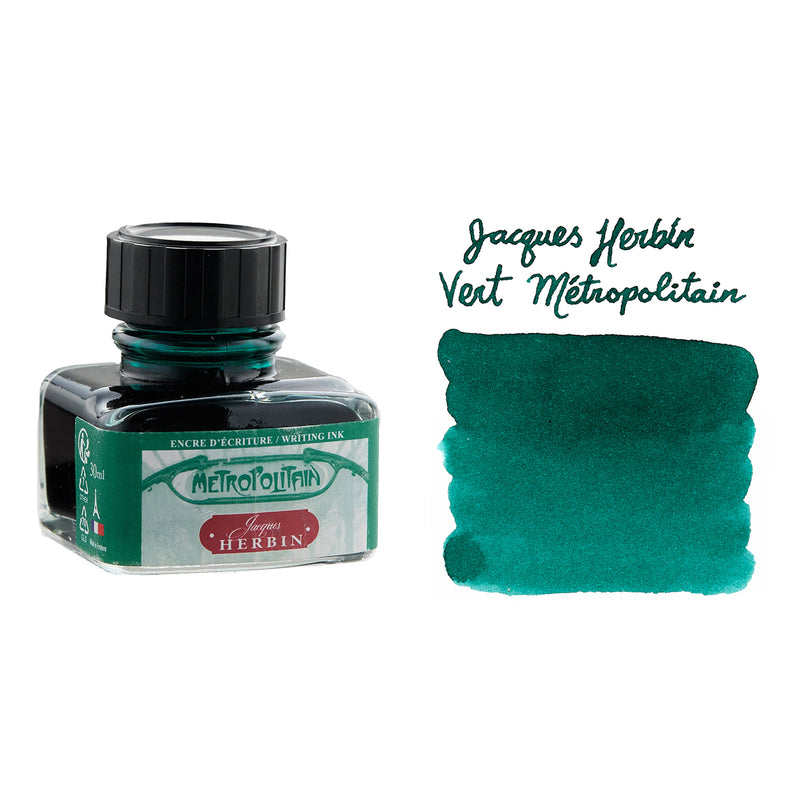 Jacques Herbin Vert Métropolitain - 30ml Bottled Ink