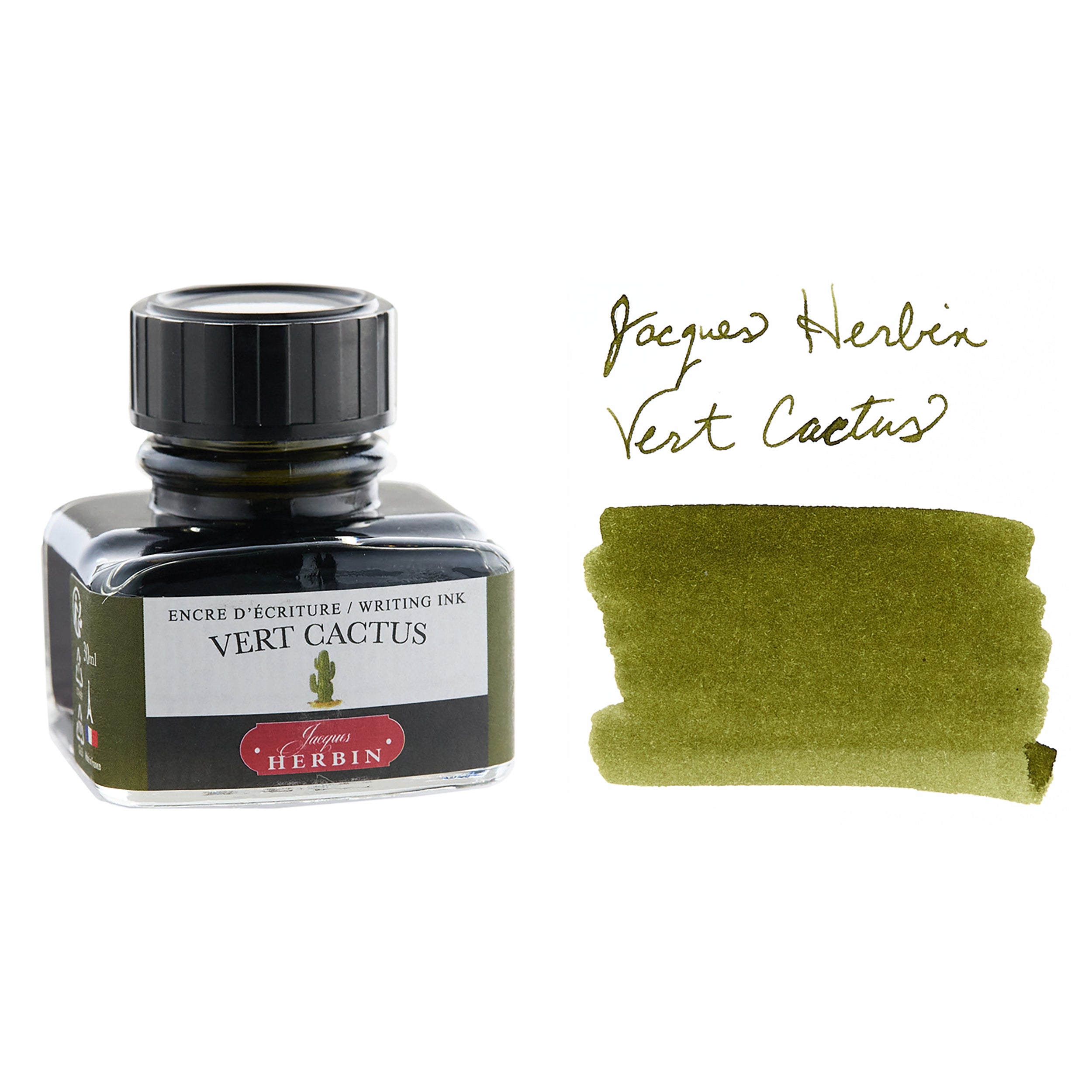 Jacques Herbin Vert Cactus - 30ml Bottled Fountain Pen Ink