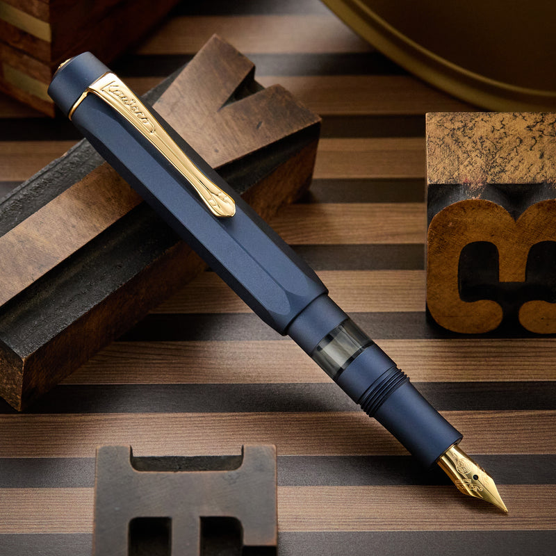Kaweco Piston Sport AL Fountain Pen - Navy