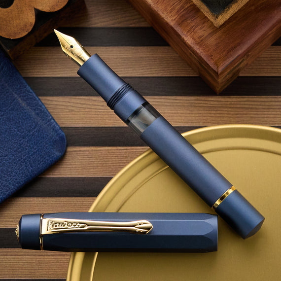 Kaweco Piston Sport AL Fountain Pen - Navy
