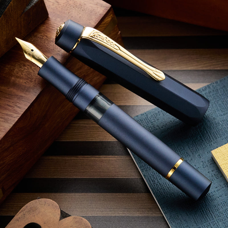 Kaweco Piston Sport AL Fountain Pen - Navy