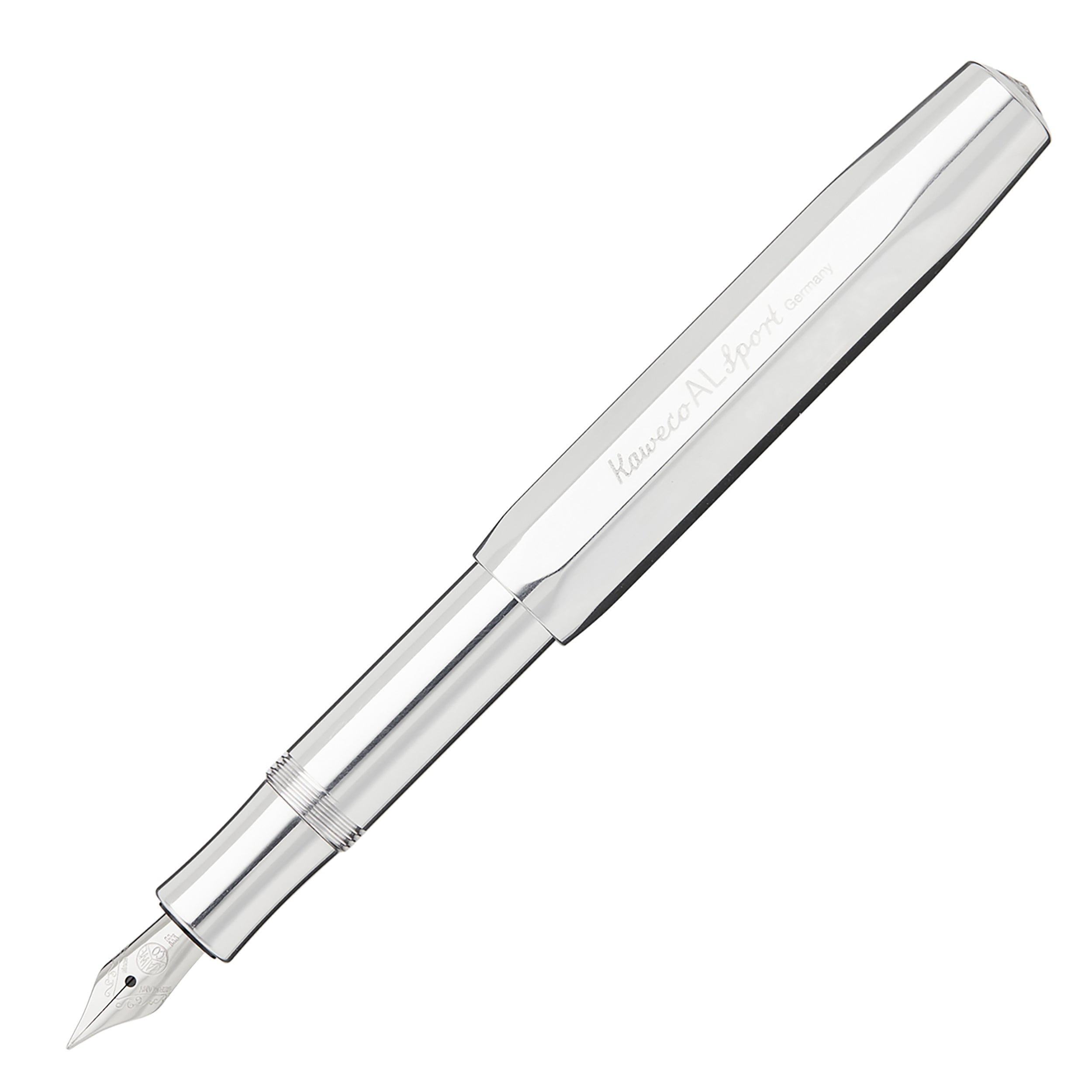 シルバーのみ。kaweco al sport 万年筆2本 Kaweco AL Sport Fountain Pen - Raw - The Goulet Pen Company