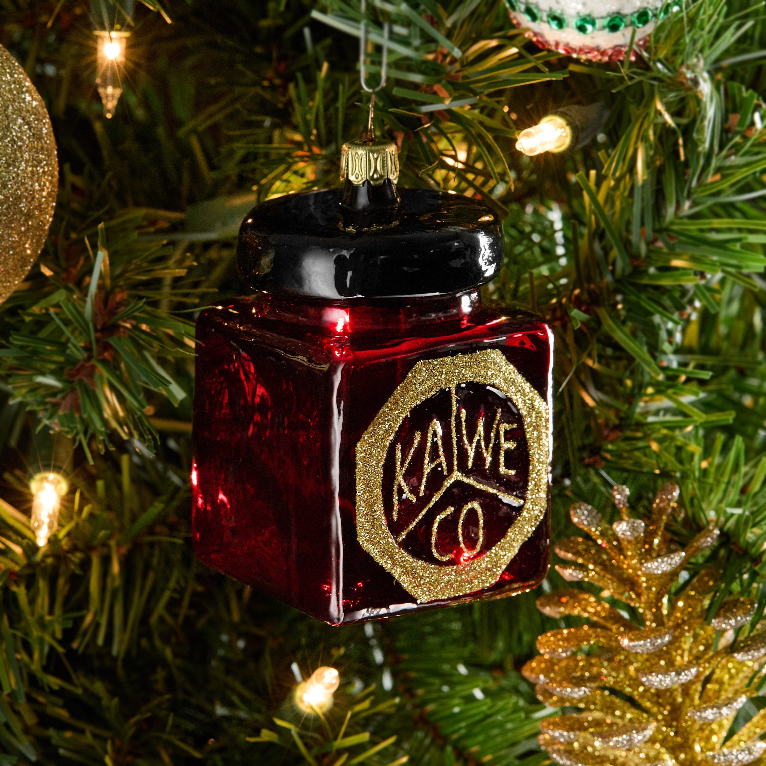 Kaweco　カヴェコ　ノベルティ　オーナメント　2025　インク瓶　ガラス Kaweco Glass Ink Bottle Ornament - The Goulet Pen Company