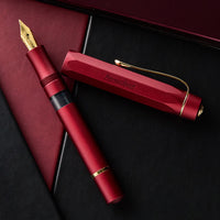 Kaweco Piston Sport AL Fountain Pen - Bordeaux/Gold