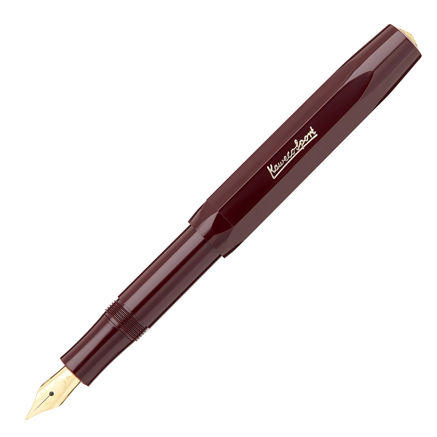 Kaweco CLASSIC SPORT Fountain Pen - Bordeaux With 23K Gold-Plated Steel Nib (BB Extra Broad)