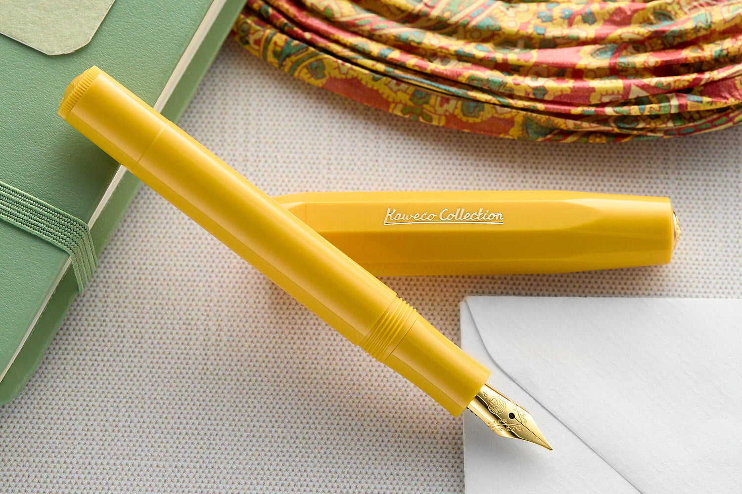 Kaweco COLLECTION Vulpen Honey I Premium Vulpen met stalen penpunt voor inktpatronen in geel I Exclusieve pen 13 cm I Penpunt: EF (Extra Fijn Kaweco COLLECTION Vulpen Honey I Premium Vulpen met stalen penpunt voor inktpatronen in geel I Exclusieve pen 13 cm I Penpunt: EF (Extra Fijn