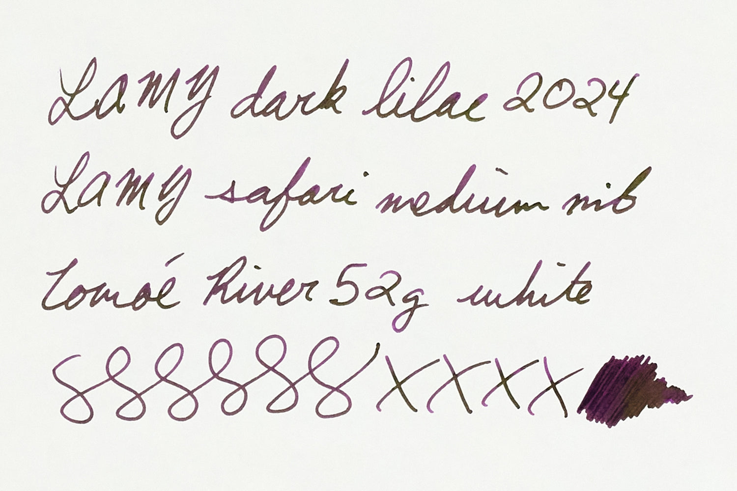 LAMY dark lilac - Ink Sample - The Goulet Pen Company