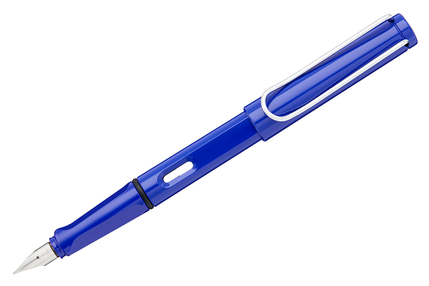 Lamy Safari Fountain Pen, Blue Ink, Black Barrel