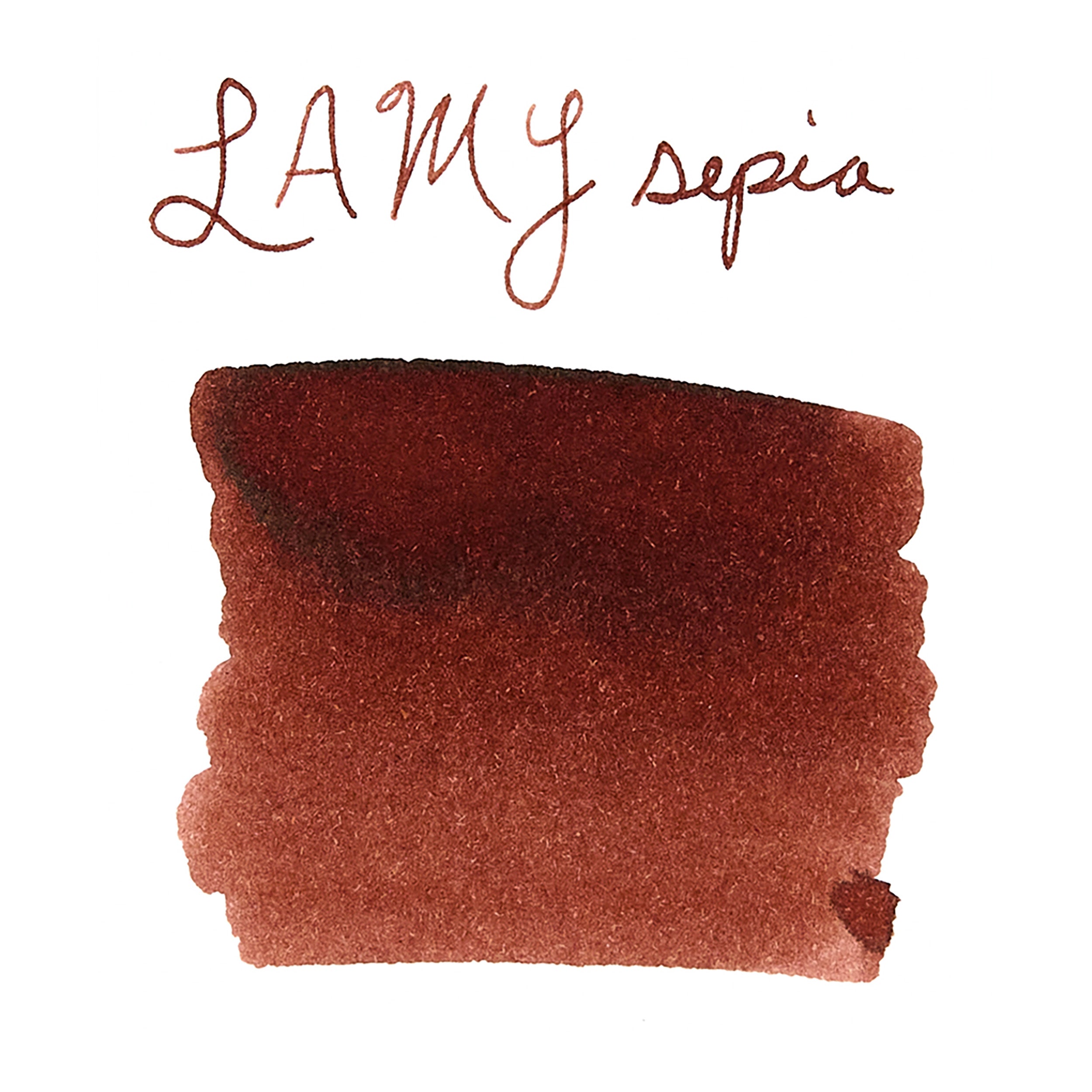 Sepia Ink Color LAMY sepia - Ink Sample - The Goulet Pen Company