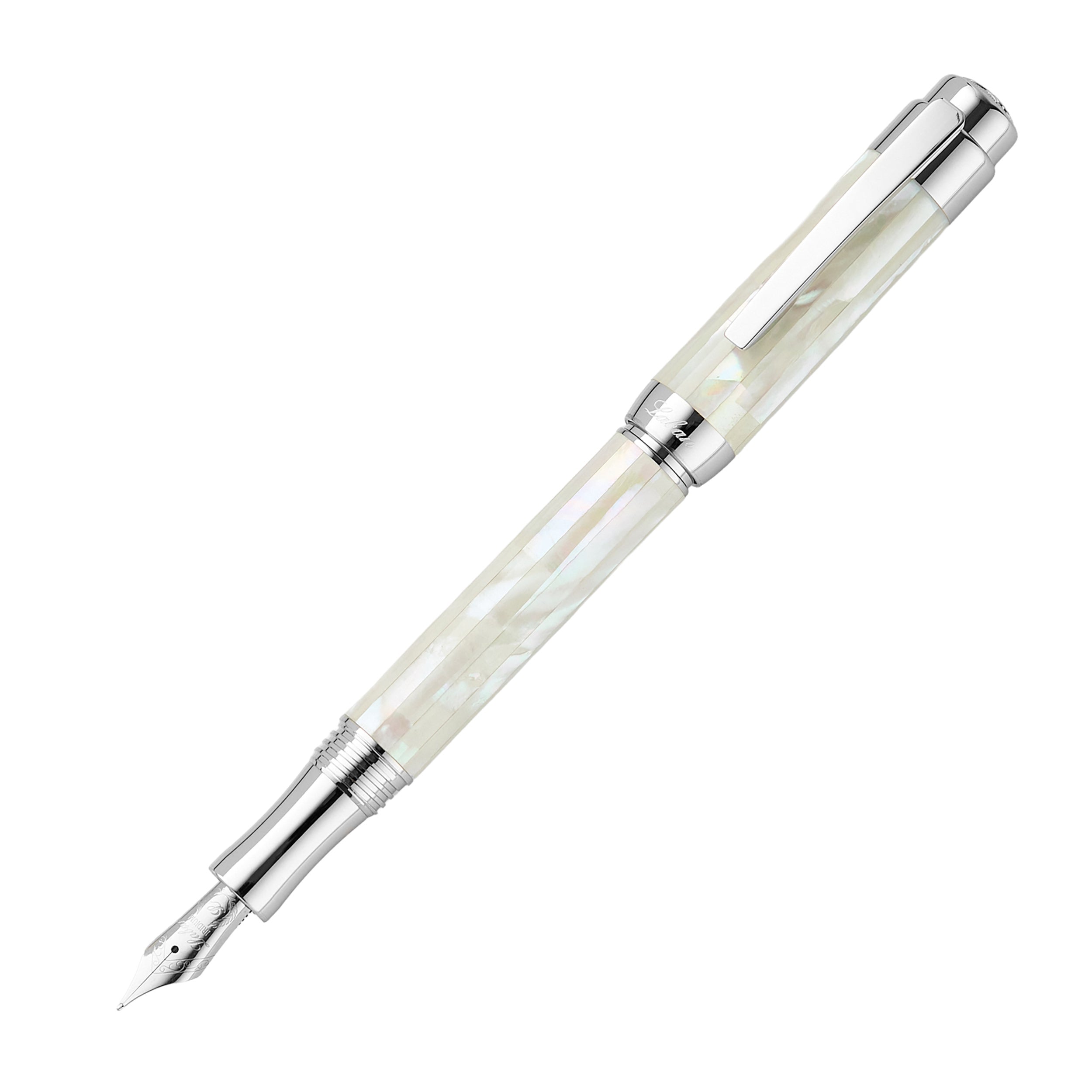 【ONOTO Marbled Pearl Lever 万年筆 c1950】 Laban Mother of Pearl Fountain Pen - The Goulet Pen Company