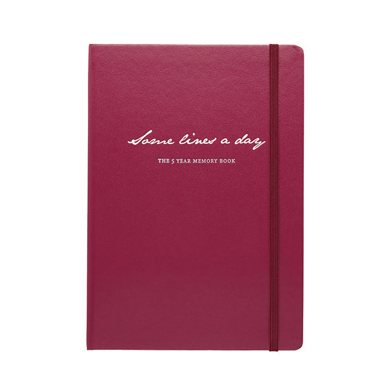 Leuchtturm1917 Some Lines a Day 5 Year Memory Notebook - Port Red