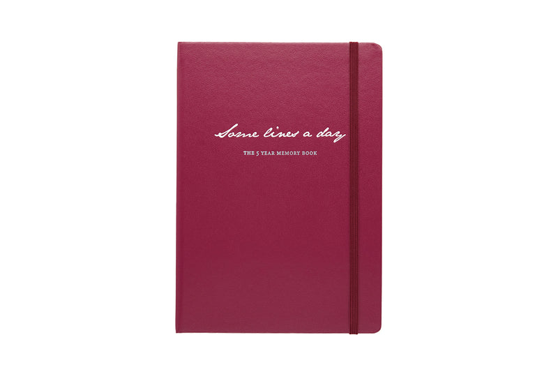 Leuchtturm1917 Some Lines a Day 5 Year Memory Notebook - Port Red