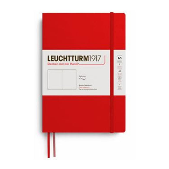 Leuchtturm1917 Medium A5 Notebook - Cherry, Dot Grid