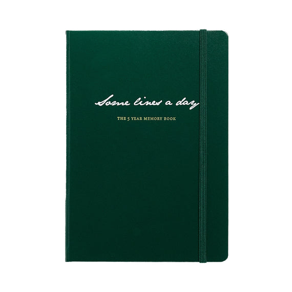 Leuchtturm1917 Some Lines a Day 5 Year Memory Notebook - Forest Green