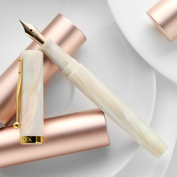 Magna Carta Mag 600 Fountain Pen - Pale Cream Rainbow Opalescence (Special Edition)